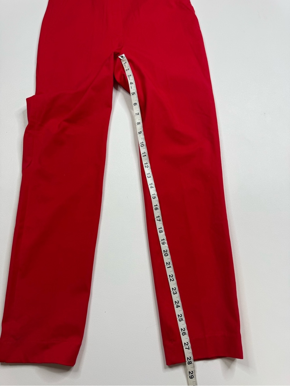 SPANX On The Go True Red Slim Straight Ponte Pants Womens Medium Tall 20365T NWT - Picture 11 of 13